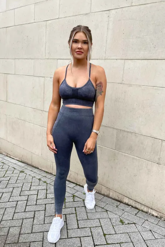 Acid Padded Strappy Sports Bra