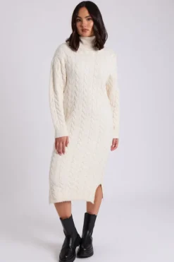 Ascot Longline Cable Dress