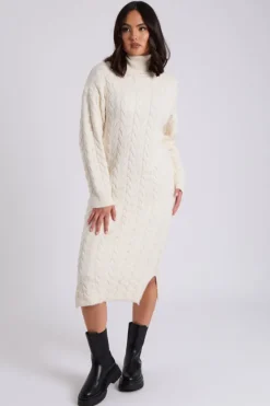 Ascot Longline Cable Dress