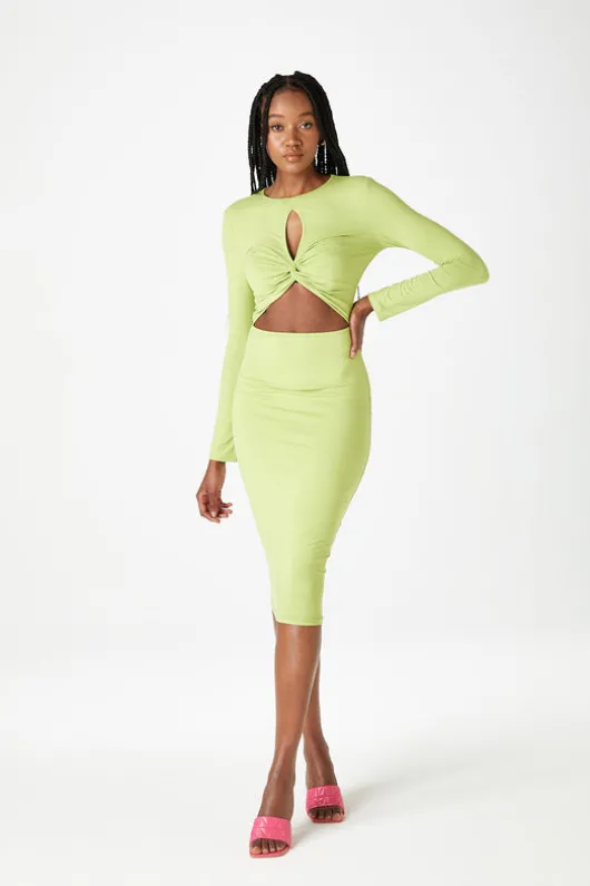 Bali Twist Cut Out Midi Dress