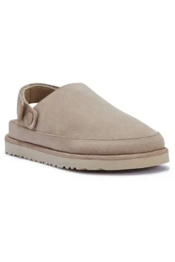 Beige Chunky Sling Back Clogs