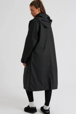 Black Rubberised Raincoat