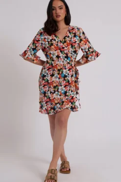 Bucks Floral Wrap Dress