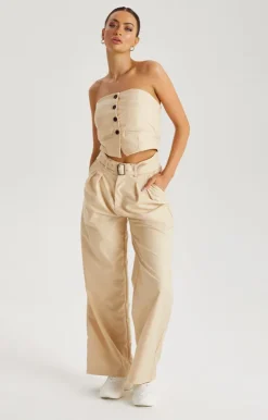 Button Front Corset Top