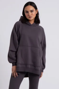 Charcoal Oversized Hoodie and Legging Set