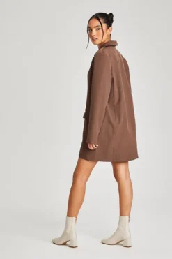 Chocolate Oversized Blazer Dress
