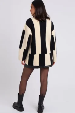 Colour Block Striped Jumper