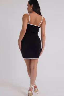 Contrast Binding Mini Dress