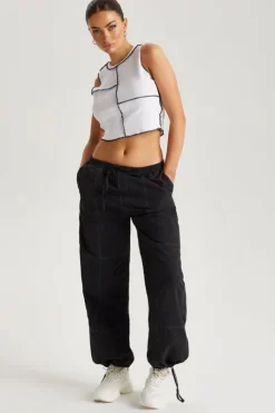 Contrast Stitch Trouser