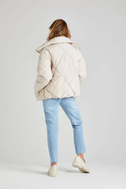 Crop Diamond Puffer Jacket