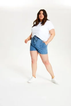 Curve Liv Paperbag Short Mid Wash