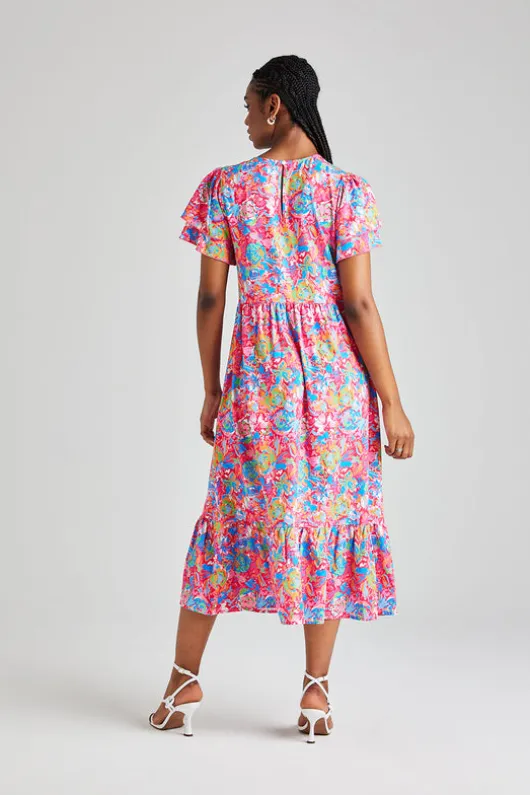 Eddie Floral Ruffle Dress