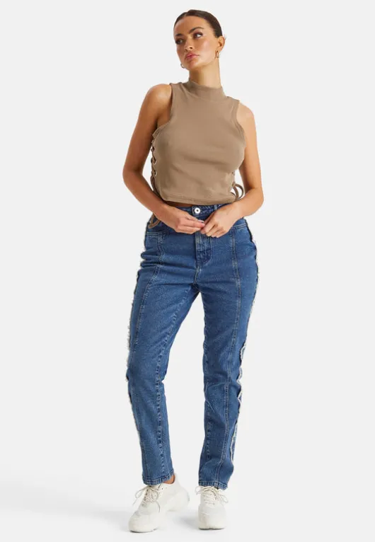 Fray Seam Detail Wrath Jean