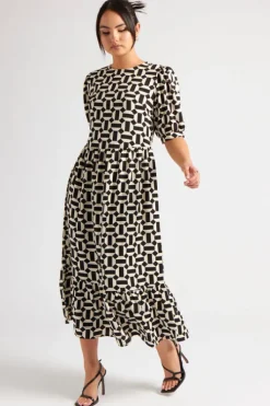 Geometric Smock Dress