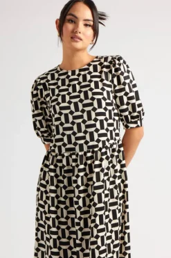 Geometric Smock Dress