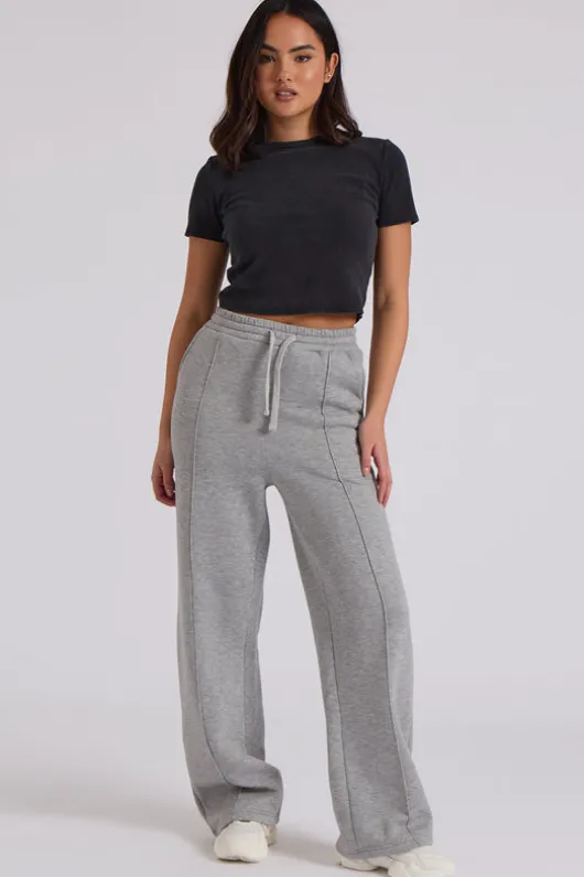 Grey Wide Leg Jogger