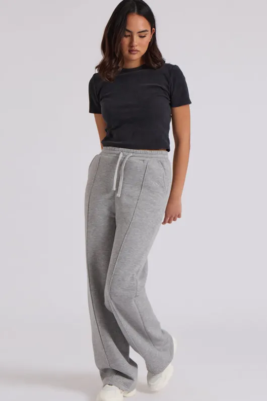 Grey Wide Leg Jogger