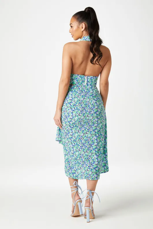 Halle Cross Over Halter Top