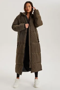 Khaki Longline Puffa