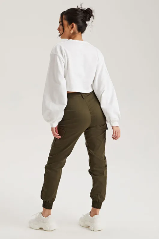 Khaki Porto Cargo Jogger | Urban Bliss clothing