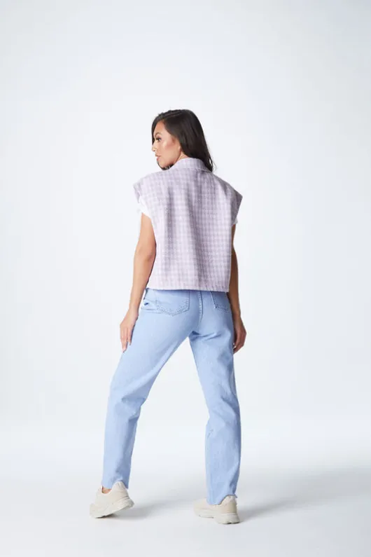 Lilac Dogtooth Gilet