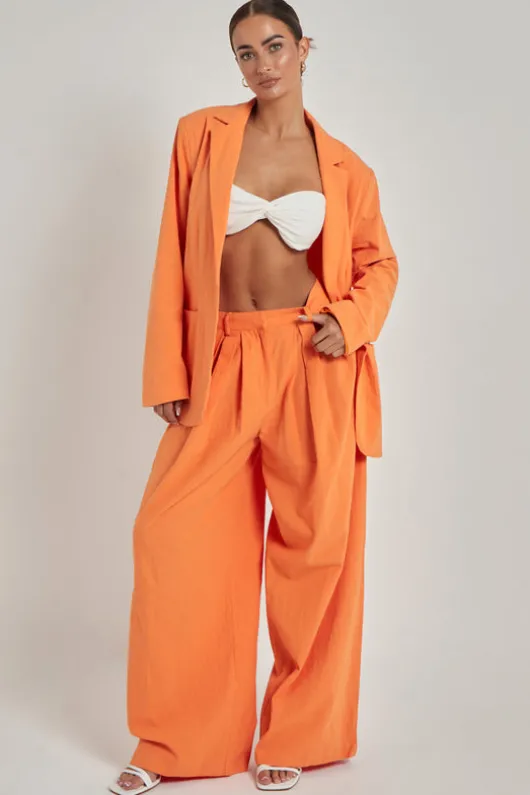 Linen Wide Leg Trouser