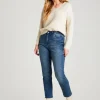 Mid Blue Tanya Straight Leg Jean