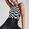 Mono Check Top