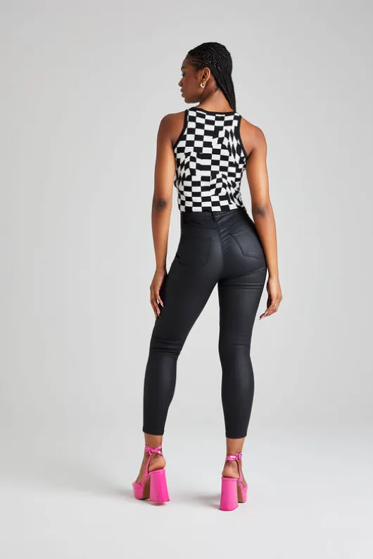 Mono Check Top