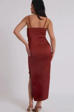 Satin Organic Chain Dress