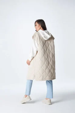 Stone Longline Gilet