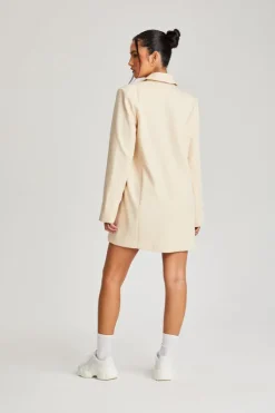 Stone Oversized Blazer Dress