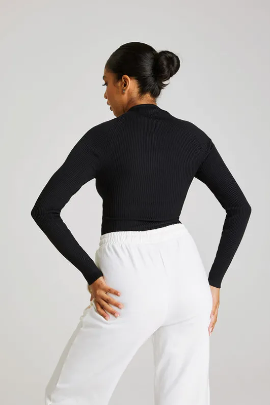 Tall Black Square Neck Sweetheart Top