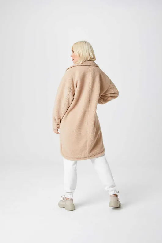 Teddy Longline Borg Shacket