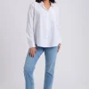 White Cotton Oversized Shirt